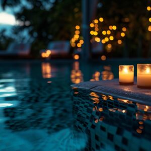 Pool Side Dining: Enjoy the Magic of Candle-lit Dining at Chances Goa Resort