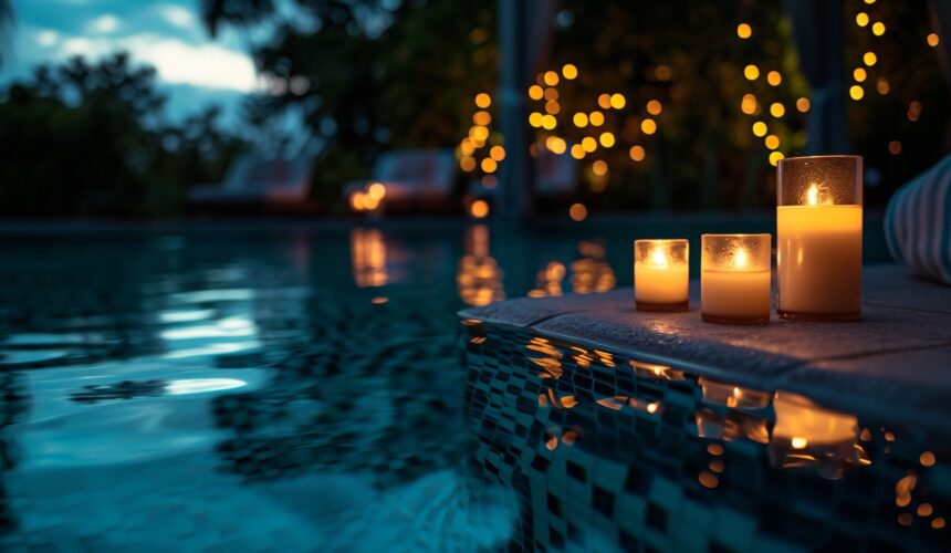 Pool Side Dining: Enjoy the Magic of Candle-lit Dining at Chances Goa Resort